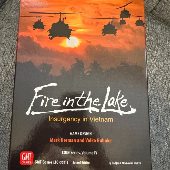 Fire in the Lake (open, unpunched, cards sealed) GMT Games 1409-18 - Picture 1 of 13